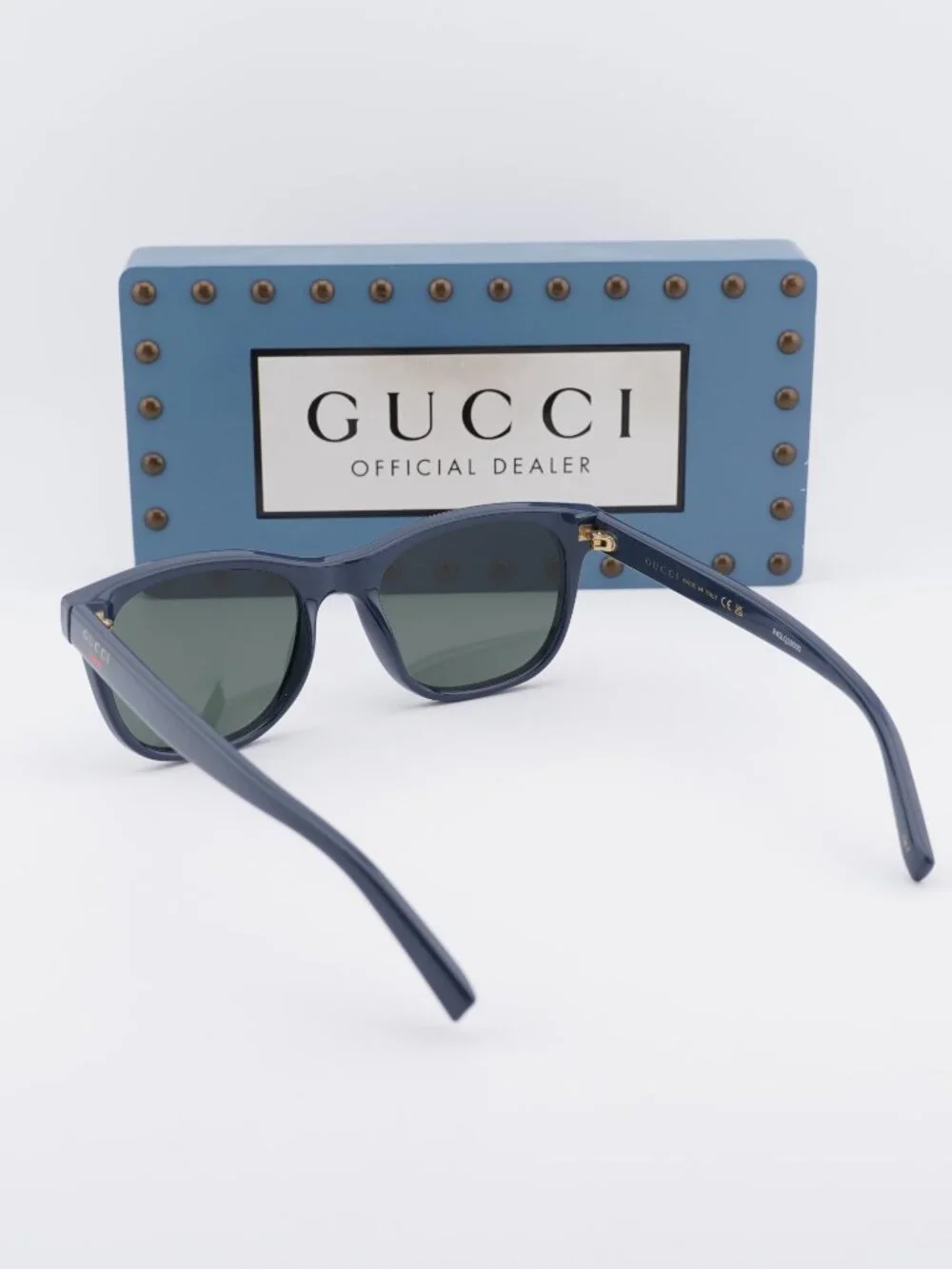 Gucci GG1985S 005 Square Men Sunglasses - Blue / Grey